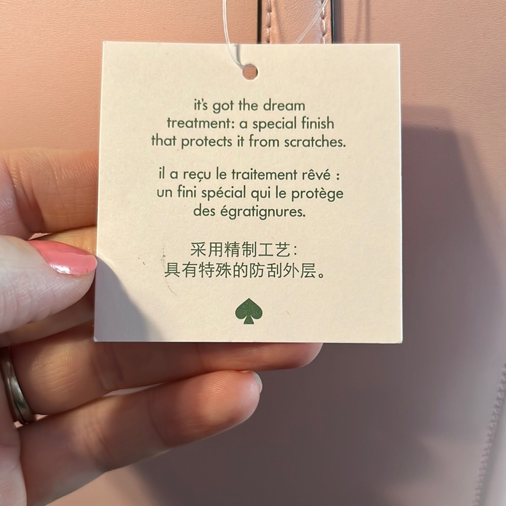 NWT - Kate Spade - Schuyler Smooth Leather, Medium - Chalk Pink - Picture 7 of 11